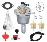Hippotech Carburateur de rechange 697122 pour Brigg Stratton 591731 594593 794572 31A507 31A607 31A707 31A777 14,5 HP - 21 CV - Moteurs de moteur pour Nikki 699915 6971222 Carburateur avec gaz. Kit de