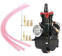 Hippotech Carburateur PWK de 21 mm pour moto, pour carburateur à jet de puissance de 50 cc à 100 cc, carburateur universel de course, compatible avec les motos pit tout-terrain, motocross, VTT, quad