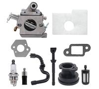 Hippotech Carburateur Remplacement pour Stihl MS170 MS180 017 018 Scie à chaîne avec filtre à air Ligne de fioul