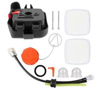 Hippotech Coque de filtre à air pour Echo PB2520, couvercle de filtre à air et base de filtre à air pour souffleur Echo PB-2520, bouchon de carburant PB260 PB265 avec filtre à air, kit d'amorçage de