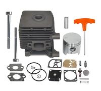 Hippotech Cylindre de Piston 34 mm Débroussailleuse pour Stihl FS38 FS45 FS46 BR45 KM55 HL45 HS45 MM55 BG55 BG45 BG46 Souffleur avec Vis Taraudeuse Kits Reconstruits Remplace # 4140 020 1202