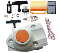 Hippotech Ensemble de démarreur à retour avec kit de réglage du filtre à air pour scies à découpe de béton Stihl TS410 TS420 TS480i TS500i, remplace OEM 4238 190 0300, 4238 140 4401