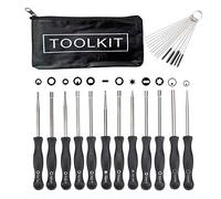 Hippotech Lot de 12 outils de réglage de carburateur avec tournevis acircle pour carburateur commun à 2 cycles - Outil de réglage du carburateur de petit moteur