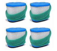 Hippotech Lot de 4 filtres à air 697029 pour tondeuses, filtre à air Briggs Stratton 690610 697029S 498596S 498596 4207 Remplace les moteurs de la série JD M147431 M143278 JS63 Pré-filtre