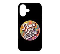 Hippy Peace Love and Summer Time Vacation Vacances Coque pour iPhone 17