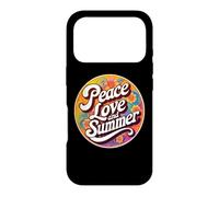Hippy Peace Love and Summer Time Vacation Vacances Coque pour iPhone 17 Pro
