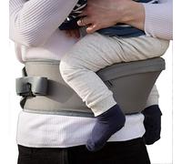 Hippychick Hipseat Porte-bébé, léger et peu encombrant pour la taille, sangle réglable, peut transporter un enfant de 6 à 36 mois, Gris
