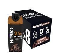 Hipro - Boisson protéinée goût chocolat - 330ml - Lot de 8x330ml