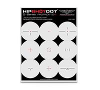 HipShotDot D-Series Pro Pack 1.0 - Autocollants transparents réutilisables pour jeux vidéo FPS Compatible avec PC, Xbox et Playstation (1.0, rouge)