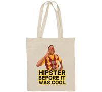 Hipster Before It was Cool Sac fourre-tout en coton naturel Blanc