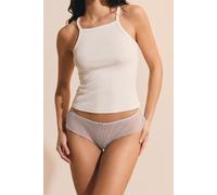 Hipster en tulle floqué à pois - Voleuse Dots - M - Bleu - Femme - Etam