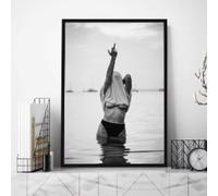 HIPWST Fashion Black White Photography Poster Sexy Woman Feminist Canvas Painting Wall Art Pictures Room Decor gifts 60x80cm Frameless