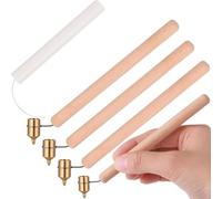 Hipzeepo 0,3 mm 0,4 mm 0,6 mm Crayon à Chaud Manche en Bois Stylo de Peinture Règle Stylo Kit de Décoration Fournitures de Peinture à Bougie