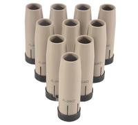 Hipzeepo 10 Pièces 24KD Buse de Gaz de Protection Enduite Pure Antiadhésive Couvercle de Protection Sans Air Européen pour Torche de Soudage MB MIG 250A