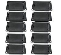 Hipzeepo 10 Pièces Séries 9V Boîtier de Batterie/Support/Couvercle Du Compartiment de Boîtier avec Pince de Batterie 9 Volts pour Accessoire de Remplacement de Ramassage de Guitare Basse