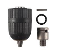 Hipzeepo 2-13Mm 1/2-20UNF avec 1/2 Adaptateur de Mandrin Mandrin de Perceuse éLectrique Sans Clé Autobloquant pour Outils de Conversion de Clé à Chocs Set Holder