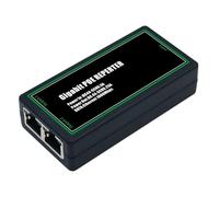 Hipzeepo 2 Port 100/1000Mbps Gigabit Poe Extender IEEE 802.3af / at POE Repeater pour IP Camera/NVR AP, 100 Meters Range Extender