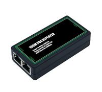 Hipzeepo 2 Port Poe Extender Poe Extender Ethernet Repeater 100Mbps pour Nvr IP Caméra AP Voc