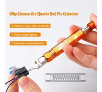 Hipzeepo 2pcs Ejector Tod Pin Extracteur -D120 / -D145 Terminal Terminal Outil D'Outil de Suppression des Broches pour Les Connecteurs pour Les Bornes Micro-Finales Kit D'Outil D'Élimination de
