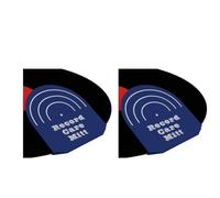 Hipzeepo 2pcsProtège-Disques Antistatiques Handle Protectors Record Player Accessories pour Disques Vinyles LP Record Cleaning Accessories Blue