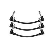 Hipzeepo 3 PCS Câbles de Patch de Guitare 1/4 Pouces Câbles de Pédale D'Effet de Guitare pour Pédales de Guitare 15cm