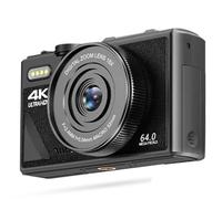 Hipzeepo 4K 64MP Video VLOGGING Camcorder CAMERIQUE Digital 3 Pouces IPS Screen 18x Zoom Numérique, Caméras Webcam pour la Photographie