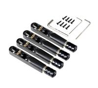 Hipzeepo 4pcs Individual Single Tubular Fixed Bridge Bridge Headless 4-String Replacement Parts