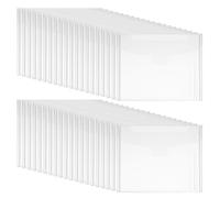 Hipzeepo 60pcs Stamp And Day Storage Pockets Enveloppes en Plastique Transparent Stocking Stocking With 60pcs Étiquettes pour la Fabrication de Cartes