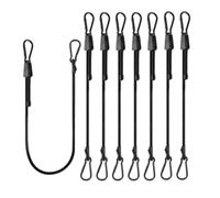 Hipzeepo 8pcs pour la Cargaison, Bagages à Vélo, Chariots Camion 48 "Cordon Élastique Carabiner Réglable avec Crochets, Tire de 7" à 48 ", Etc.