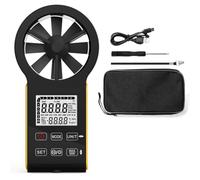 Hipzeepo Anémomètre Rechargeable, Compteur de Vitesse Du Vent Tactile, Numérique, Portable et Intelligent, Jauge de Vitesse Du Vent CFM pour la Vitesse de L'Air.