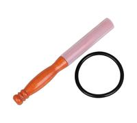 Hipzeepo Anneau en Caoutchouc avec Maillet en Bois Stick Professional Beheter Crystal Singing Bowls Mallet Yoga Meditation