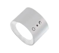 Hipzeepo Applique Murale à Double Tête sans Clous, Lumière Chaude, Lampe de Chevet pour Chambre à Coucher, Couloir, Veilleuse D'Ambiance Avancée, Blanche