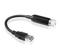 Hipzeepo Atmosphère Galaxie Lampe Mini Voiture LED Toit Étoile Projecteur de Lumière de Nuit USB Décoratif pour Le Plafond de Salle de Toit Automatique Rouge