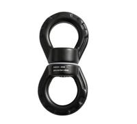 Hipzeepo Balançoires pour Enfants, pour Mousqueton Pivotant, Balançoire Pivotante 30 KN Noire, Escalade, Hamac Suspendu, Danse Aérienne en Plein Air