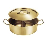 Hipzeepo Basin Chaud en Acier Inoxydable Basin à Double Capacité à Grande Capacité Pan à Frire Adapté Aux Restaurants Familiaux et Aux Hôtels A