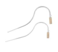 Hipzeepo Basson Plaqué Argent, Manche Courbé, 2 Pièces, Accessoires pour Instruments à Vent Longs et Courts