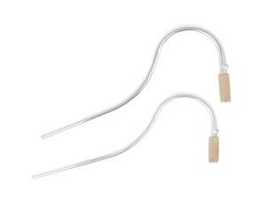 Hipzeepo Basson Plaqué Argent, Manche Courbé, 2 Pièces, Accessoires pour Instruments à Vent Longs et Courts