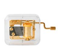 Hipzeepo Boîte à Musique à Manivelle avec Mécanisme Musical, Clochette, Mouvement de Boîte à Musique, Cadeau de Saint-Valentin ou de Remise de Diplôme