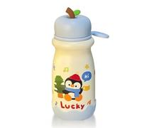 Hipzeepo Bouteille d'eau Isotherme de 17 Oz, Motifs d'animaux de Dessin Animé, Sangle Portable, Anti-Fuite, Garde Les Froides/Chaudes, Utilisation Quotidienne D