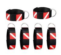 Hipzeepo Bracelet de Poignet de Plongée sous-Marine avec Bague D Sticky - 6 Bracelet Réglable de Pack pour Les Lumières de Plongée sous-Marine, Lampes de Poche