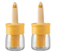 Hipzeepo Brosse en Silicone pour Barbecue avec Bouteille D' de Canard Jaune, Idéale pour la Cuisson au Barbecue, la Cuisine ou Les Barbecues