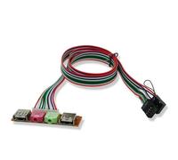 Hipzeepo Câble Audio pour Casque et Microphone pour Ordinateur PC, Port USB, Panneau, Port USB