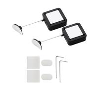 Hipzeepo Câble de Verrouillage de Télécommande Rétractable, 2 M, Verrou de Sécurité de Télécommande pour TV et DVD, 2 Pièces