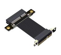 Hipzeepo Câble D'Extension PCI-E X4 vers X4 PCI Express Riser Extender Converter Adapter Support Network Card SSD USB Card 20CM