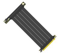 Hipzeepo Câble Flexible PCIe 4.0 X16 Haute Vitesse - Rallonge GPU avec Adaptateur à 90 Degrés, pour 4090, 4080, RX 7900 XT XTX 20 Cm