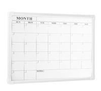Hipzeepo Calendrier Du Tableau Blanc pour Mur, Carton Mensuel de 16 "X 12" à Sec avec Cadre en Plastique, Calendrier Suspendu