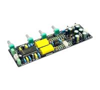 Hipzeepo Carte de Contrôle de Tonalité Alimentée par AC 12V-0-12V LM4610 avec Son Surround 3D, Volume à Égalité de Loudness et Module Préampli HiFi Stéréo.