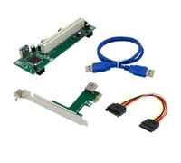 Hipzeepo Carte D'Extension PCI-Express PCI-E vers PCI Convertisseur PCIe vers PCI de Bureau avec Ports USB 3.0 Carte D'Interface Haute Vitesse