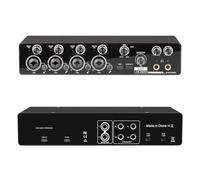 Hipzeepo Carte Son USB Professionnelle 4 Canaux, Interface Audio ASIO, Préamplificateur Micro pour Studio et Enregistrement Live