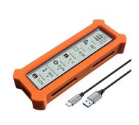 Hipzeepo Case SSD M2 avec Écran D'Affichage Intelligent Digital USB3.2 Gen2 Type C Boîte de Disque M. 2 Enceinte SSD 5 Gbit